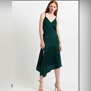 Modern Citizen Emerald Green Lola Asymmetric Dress